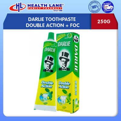 DARLIE TOOTHPASTE DOUBLE ACTION 250G + FOC 