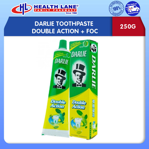 DARLIE TOOTHPASTE DOUBLE ACTION 250G + FOC