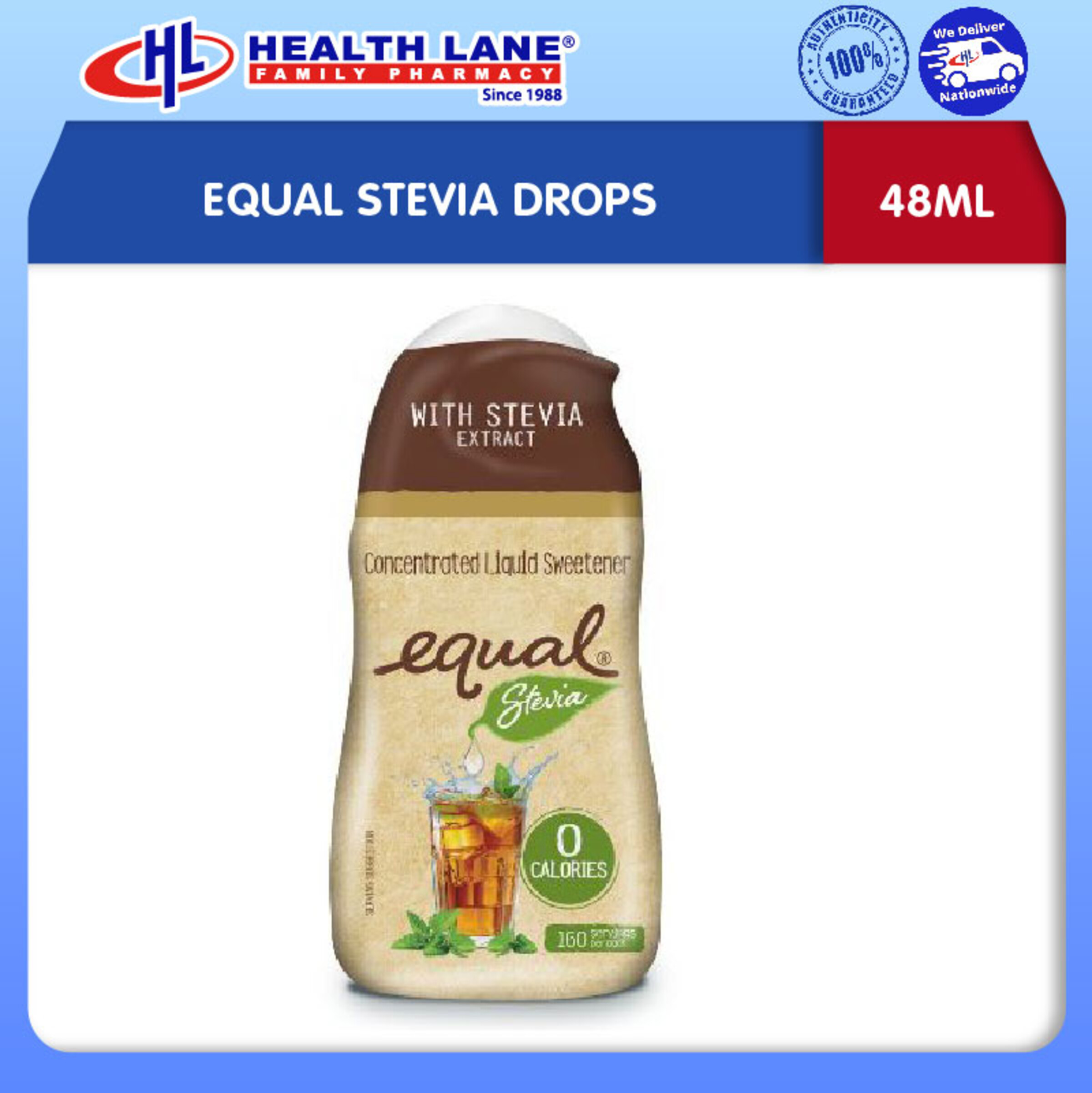 EQUAL STEVIA DROPS 48ML         