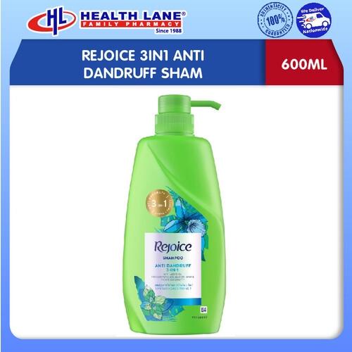 REJOICE 3IN1 ANTI DANDRUFF SHAM 600ML