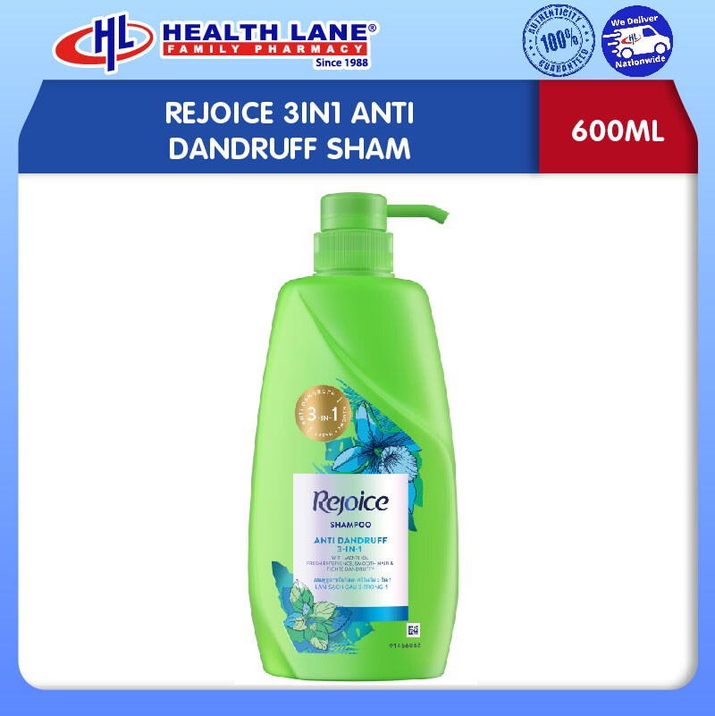 REJOICE 3IN1 ANTI DANDRUFF SHAM 600ML