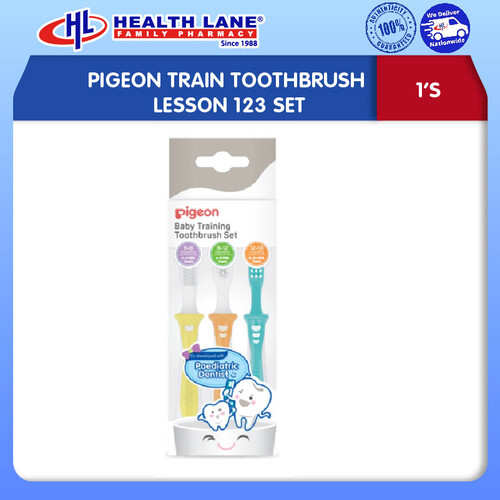 PIGEON TRAIN TOOTHBRUSH LESSON 123 SET