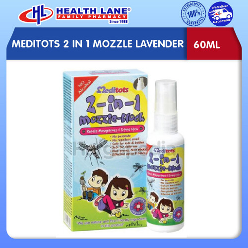 MEDITOTS 2 IN 1 MOZZLE LAVENDER (60ML)