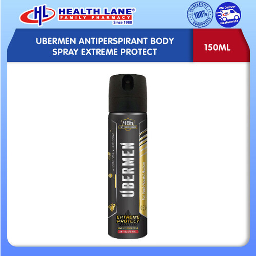 UBERMEN ANTIPERSPIRANT BODY SPRAY EXTREME PROTECT (150ML)