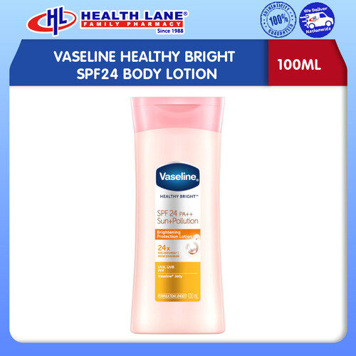 VASELINE BODY LOTION HEALTHY BRIGHT SPF30 GLUTA E (100ML)