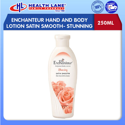 ENCHANTEUR HAND AND BODY LOTION SATIN SMOOTH- STUNNING (250ML)