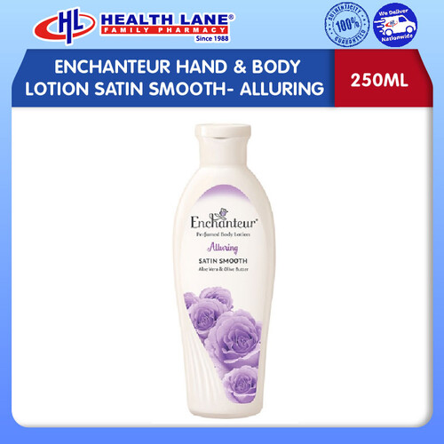 ENCHANTEUR HAND & BODY LOTION SATIN SMOOTH- ALLURING (250ML)