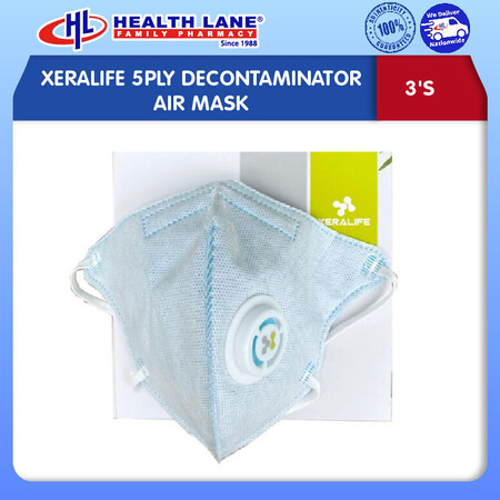 XERALIFE 5PLY DECONTAMINATOR AIR MASK (3'S)
