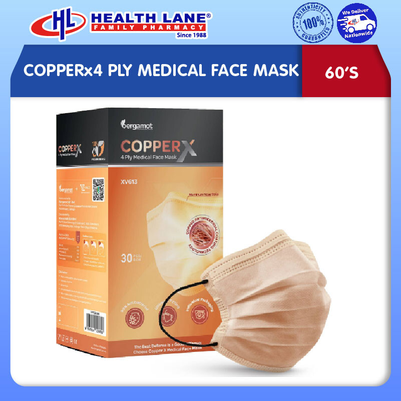 COPPERx4 PLY MEDICAL FACE MASK
