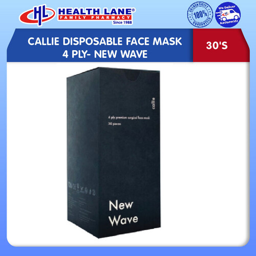 CALLIE  FACE MASK 4 PLY- NEW WAVE (30'S)