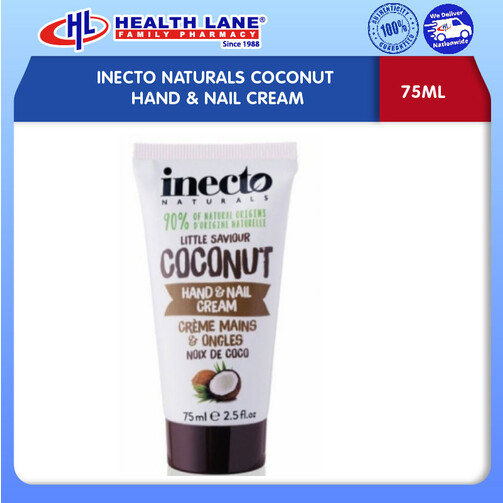 INECTO NATURALS COCONUT HAND & NAIL CREAM (75ML)