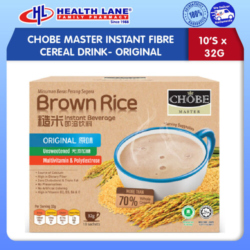 CHOBE MASTER INSTANT FIBRE CEREAL DRINK- ORIGINAL 10SACx32G