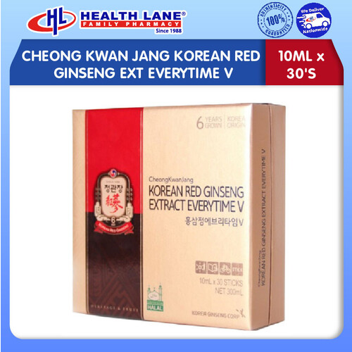 JUNG KWAN JANG KOREAN RED GINSENG EXT EVERYTIME V 10ML X 30'SAC