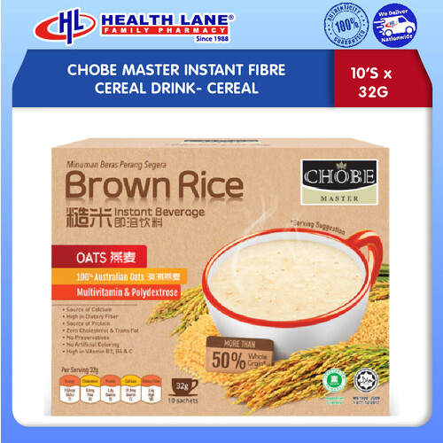 CHOBE MASTER INSTANT FIBRE CEREAL DRINK- CEREAL 10SACx32G