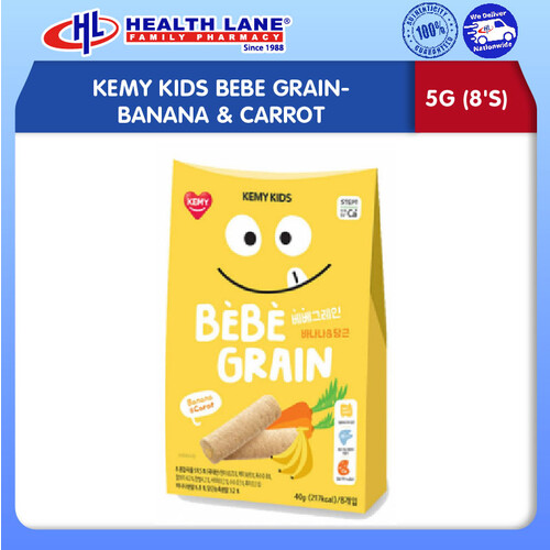 KEMYKIDS BEBE GRAIN- BANANA & CARROT, 5G (8'S)