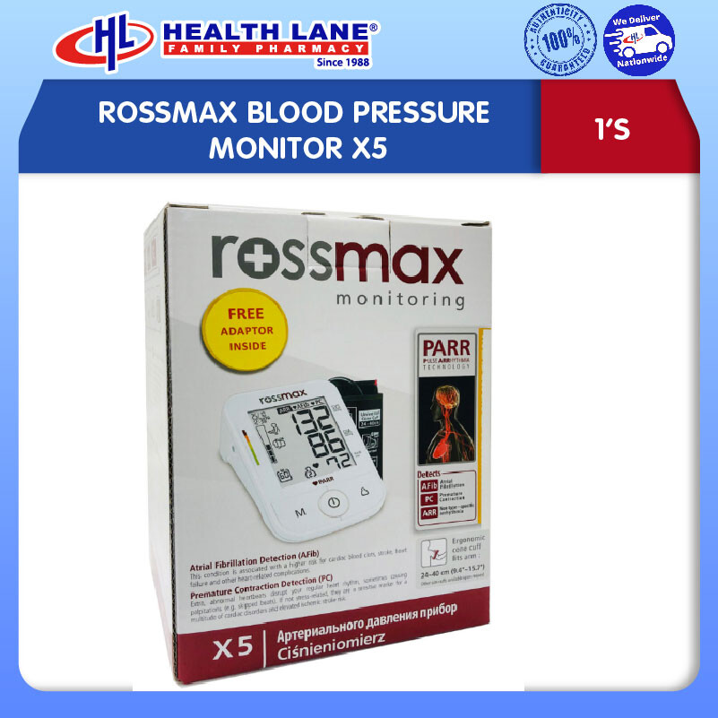 ROSSMAX BLOOD PRESSURE MONITOR X5