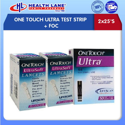 ONE TOUCH ULTRA TEST STRIP (2x25'S+FOC)