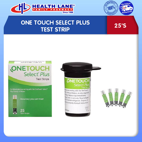 ONE TOUCH SELECT PLUS TEST STRIP (25'S)