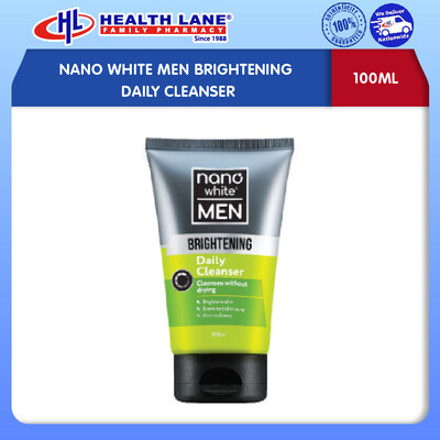 NANO WHITE MEN BRIGHTENING DAILY CLEANSER (100ML)