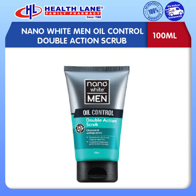 NANOPUTIHMEN PENGAWAL MINYAK DOUBLE ACTION SCRUB (100ML)