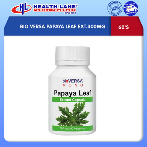 BIO VERSA PAPAYA LEAF EXT.300MG 60'S