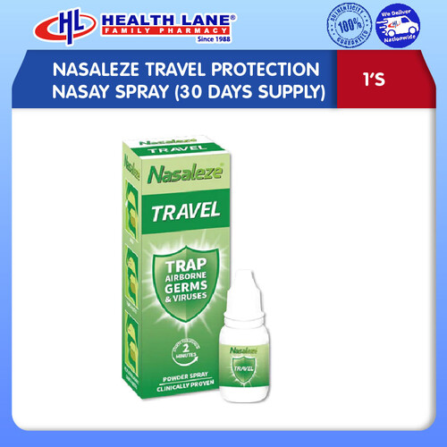 NASALEZE TRAVEL PROTECTION NASAY SPRAY (30 DAYS SUPPLY)