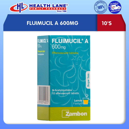 FLUIMUCIL A 600MG (10'S)