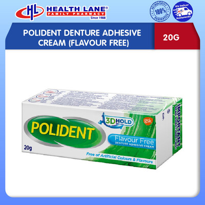 POLIDENT GAM GIGI PALSU KRIM 20G (FLAVOUR FREE)