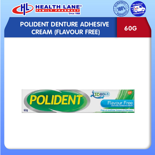 POLIDENT GAM GIGI PALSU KRIM 60G (FLAVOUR FREE)