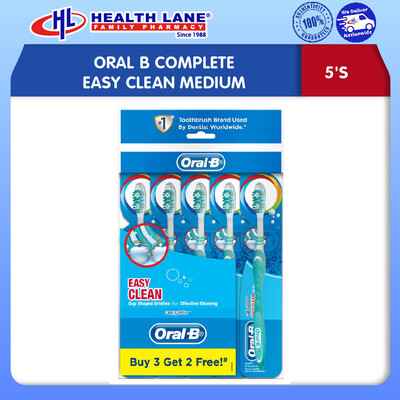 ORAL B COMPLETE EASY CLEAN MEDIUM (5'S)