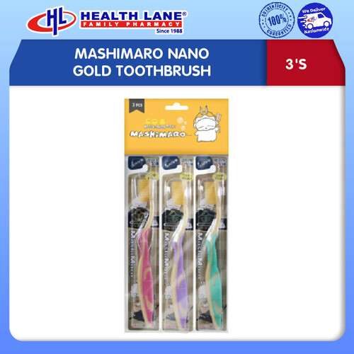 MASHIMARO NANO GOLD TOOTHBRUSH 3'S