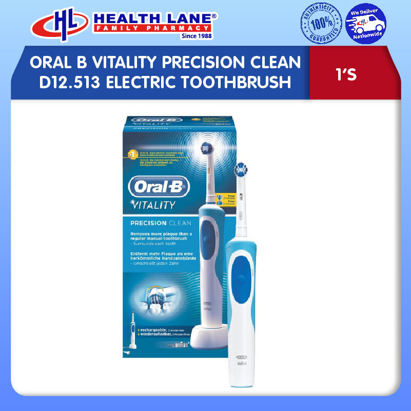 ORAL B VITALITY PRECISION CLEAN D12.513 ELECTRIC TOOTHBRUSH (1'S)