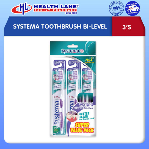 SYSTEMA TOOTHBRUSH BI-LEVEL (3'S)
