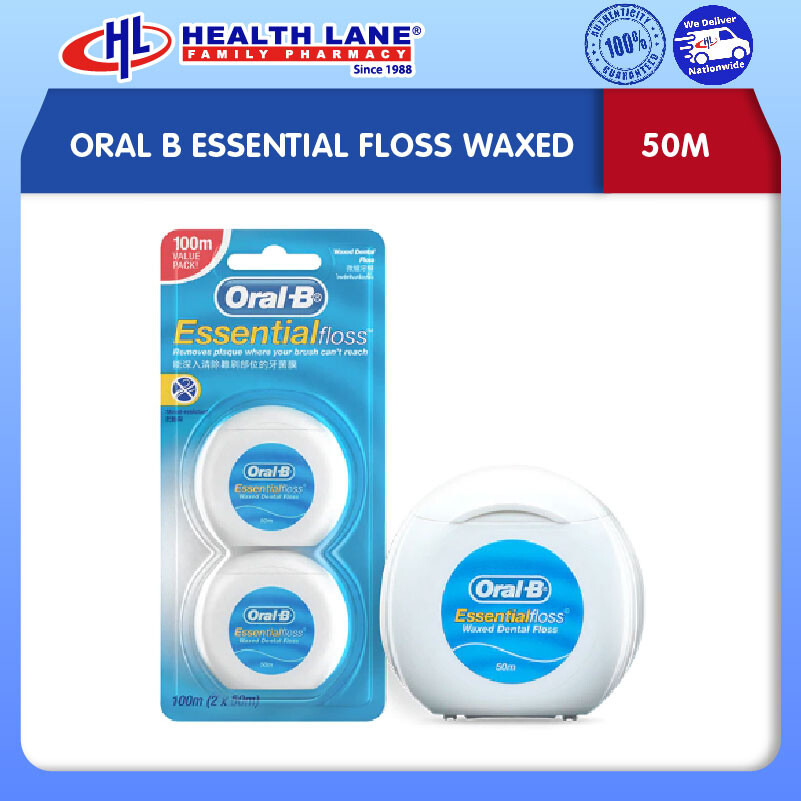 ORAL B ESSENTIAL flos WAXED (50M)