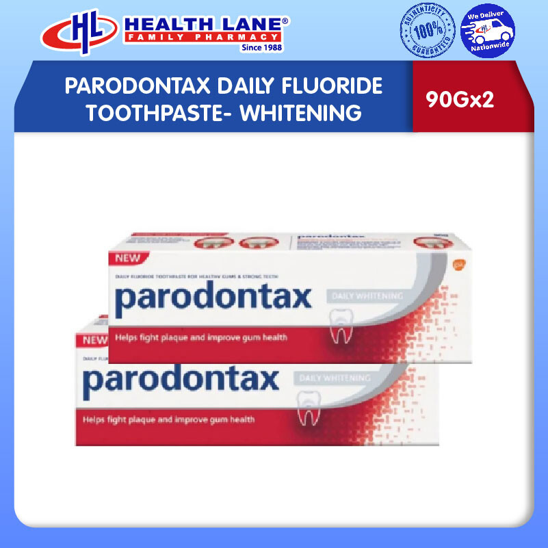 PARODONTAX HARIAN FLUORIDE UBAT GIGI- PEMUTIH (90Gx2)
