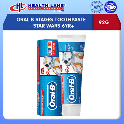 ORAL B STAGES TOOTHPASTE 92G- STAR WARS 6YR+