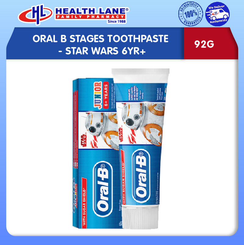 ORAL B STAGES UBAT GIGI 92G- STAR WARS 6YR+
