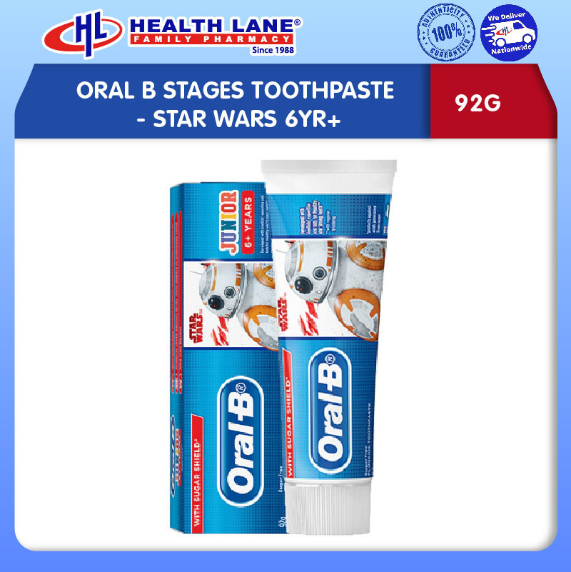 ORAL B STAGES TOOTHPASTE 92G- STAR WARS 6YR+