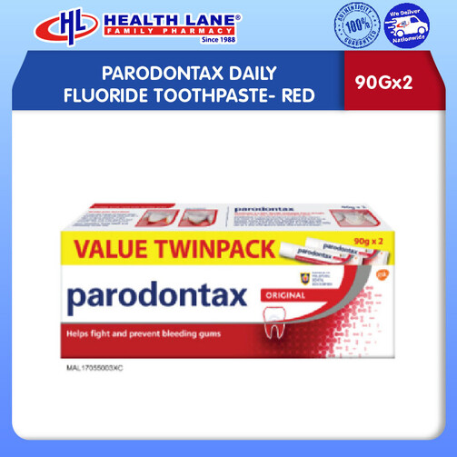 PARODONTAX HARIAN FLUORIDE UBAT GIGI- RED (90Gx2)