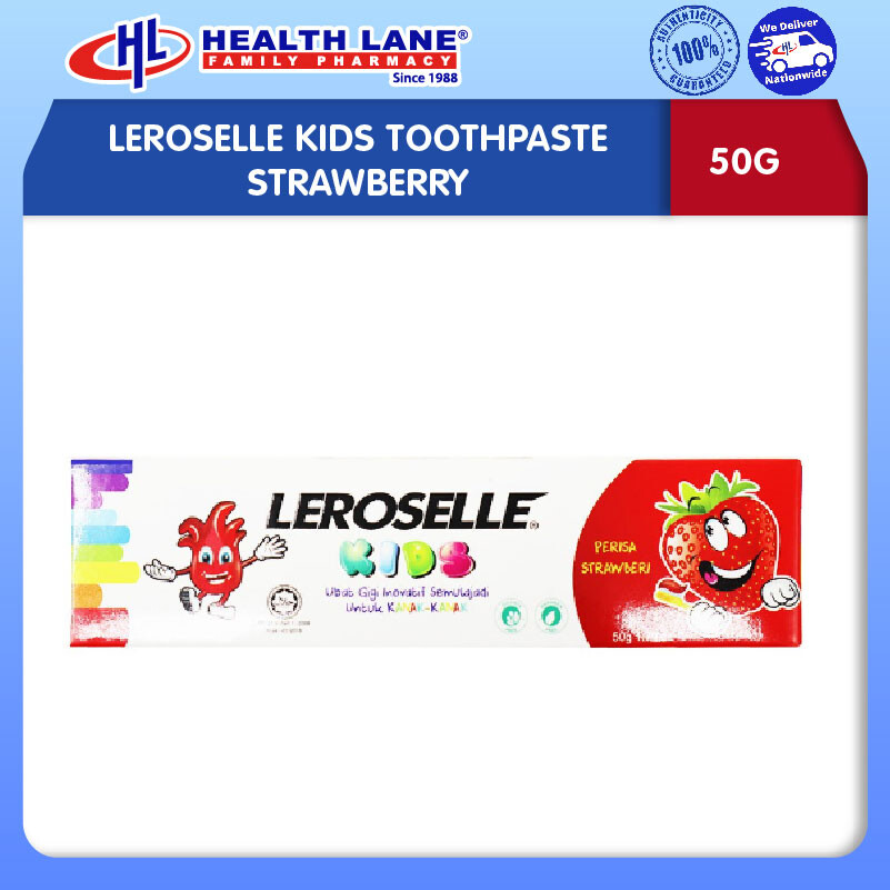 LEROSELLEKANAK-KANAKS UBAT GIGI STRAWBERI (50G)