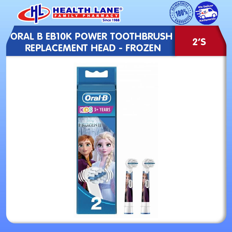 ORAL B EB10K POWER BERUS GIGI REPLACEMENT HEAD 2'S- FROZEN