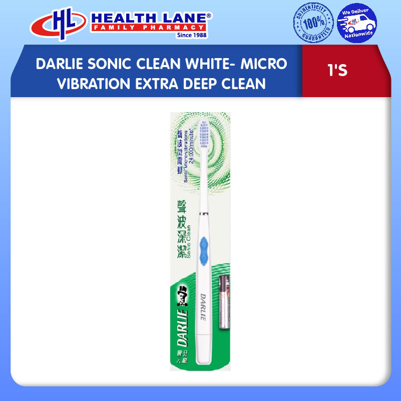 DARLIE SONIC CLEAN WHITE- MICRO VIBRATION EXTRA DEEP CLEAN (1'S)
