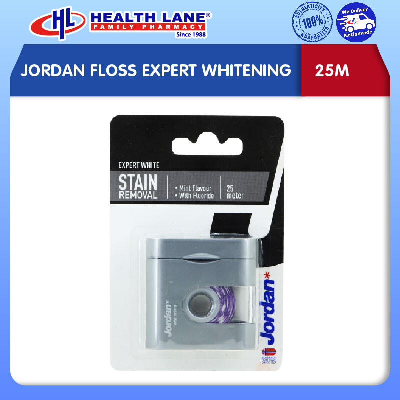 JORDAN FLOSS EXPERT WHITENING 25M