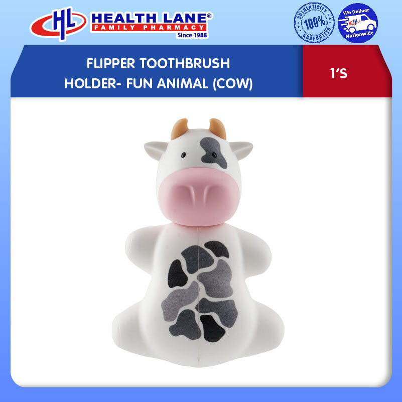 FLIPPER BERUS GIGI HOLDER- FUN ANIMAL (COW)