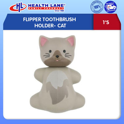 FLIPPER TOOTHBRUSH HOLDER- CAT