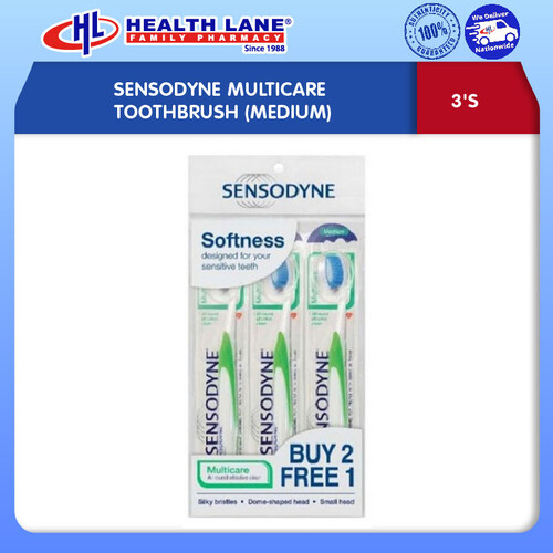 SENSODYNE MULTICARE TOOTHBRUSH (3'S- MEDIUM)