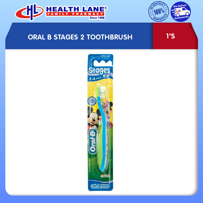 ORAL B STAGES 2 TOOTHBRUSH 1'S