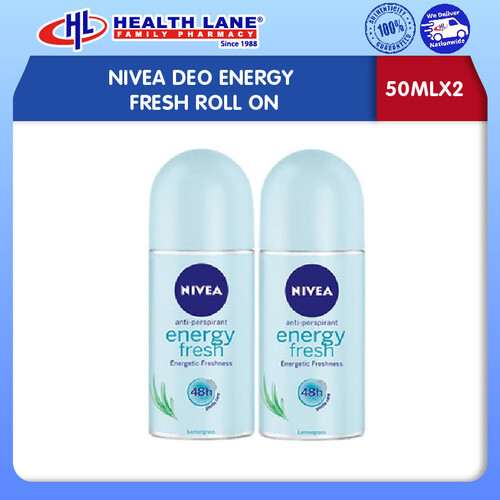 NIVEA DEO ENERGY FRESH ROLL ON 50MLX2