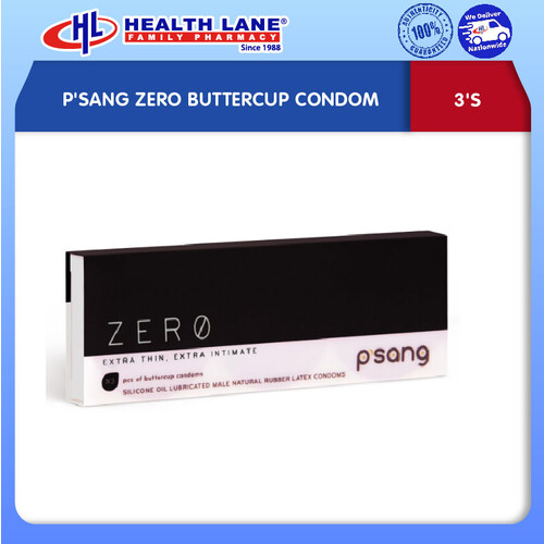 P'SANG ZERO BUTTERCUP CONDOM 3'S