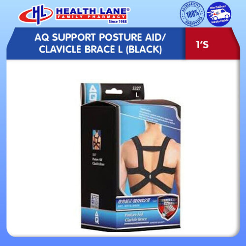 AQ SUPPORT POSTURE AID/CLAVICLE BRACE L (BLACK)